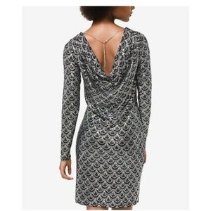 Michael Kors silver cocktail dress NWOT
